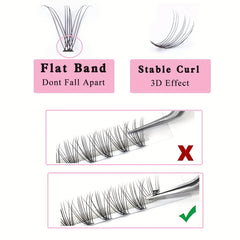 60 Cluster Lashes 30D C Curl Mix 12 14 16mm Indiv...