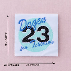 3PCS 3D Printing Letter Style Cloth Stickers For Girls Children