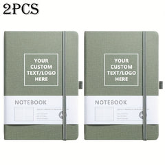 Custom Engraved A5 Diary Notebook 200 Pages 21.2x14 - 2 Pack