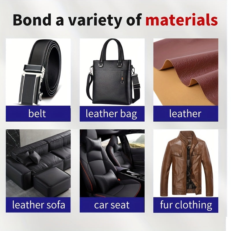 Leather Fabric Glue Soft Strong Transparent Waterproof Adhesive Repair