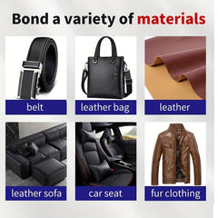 Leather Fabric Glue Soft Strong Transparent Waterproof Adhesive Repair