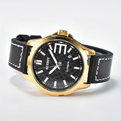 Youth Men's Belt Carbon Fiber Mechanical Watch