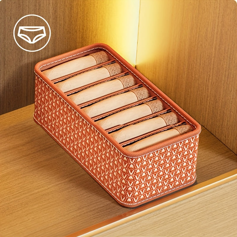 6 7 Grid Underwear Storage Box Space Saving Organizer