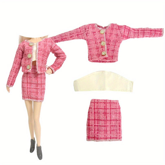 Office Ladies Costume Party Outfit for 1/6 Dolls