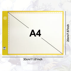 A4 LED Drawing Board 5 Colors High Brightness Acrylic Eye Protection Light