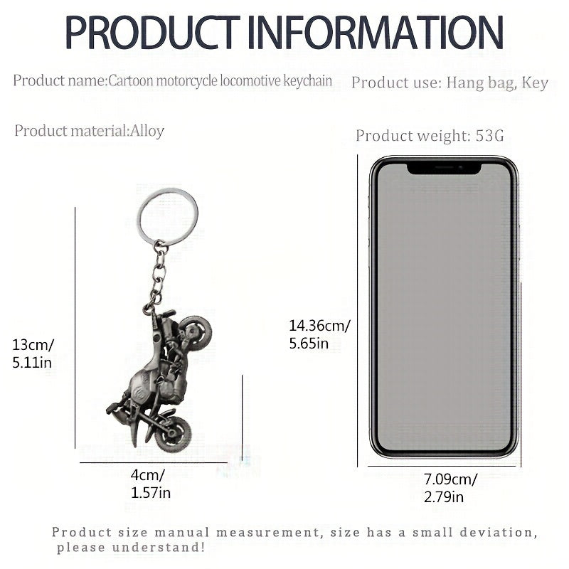 Personality Creative Motorcycle Key Chain Metal Pendant Men's Key Chain