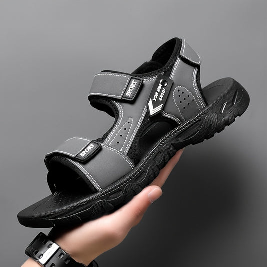 Men's Outdoor Hiking Sandals Hook And Loop Fastener Non Slip Beach Shoes