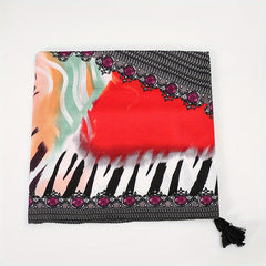 Ethnic Style Cotton and Linen Travel Scarf - Sunscreen Silk Shawl