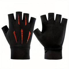 Men's Summer Sunscreen Gloves Thin Breathable Non-Slip Ice Silk