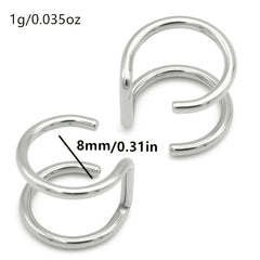 U Shaped Lip Ring Ear Clip Y2K Jewelry For Women & Girls 1 Pc