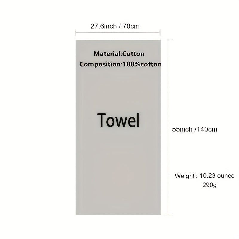 Soft Absorbent Bath Towel Lightweight 27.6x55i
