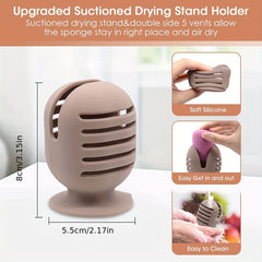 Silicone Makeup Sponge Holder Shatterproof Travel Case