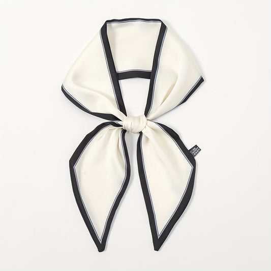 Solid Satin Skinny Scarf Neckerchief Hair Ribbon Twilly Scarf
