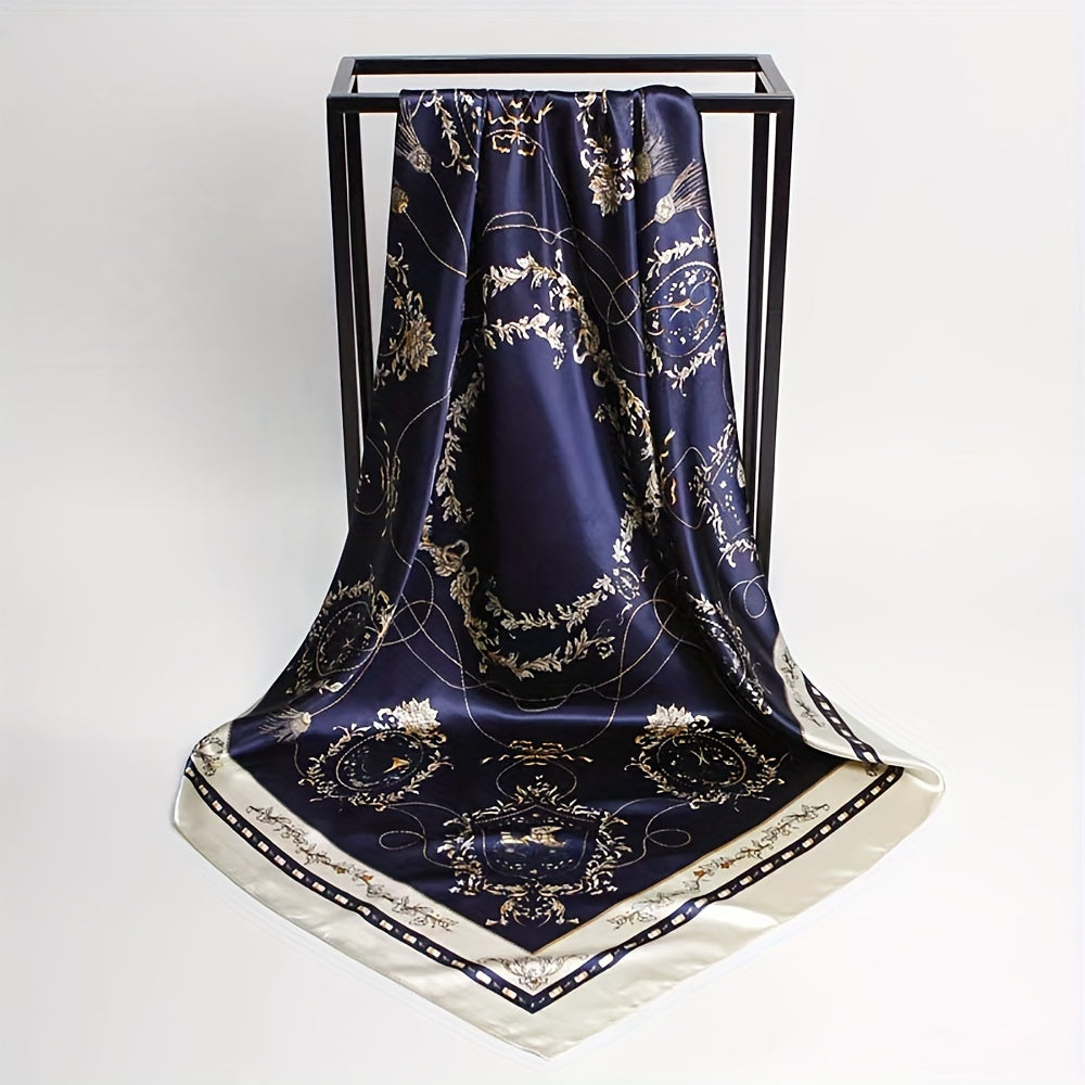 Carriage Pattern Bandana Silk Tube Top Shawl Scarf Wrap