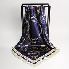 Carriage Pattern Bandana Silk Tube Top Shawl Scarf Wrap