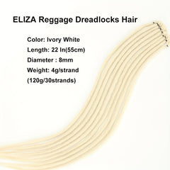 100 Reggage Locs Hair Extensions Synthetic Dreadlocks for Men Women Unisex
