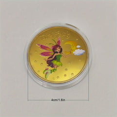 Tooth Fairy Cartoon Commemorative Coin for Kids Tooth Changing