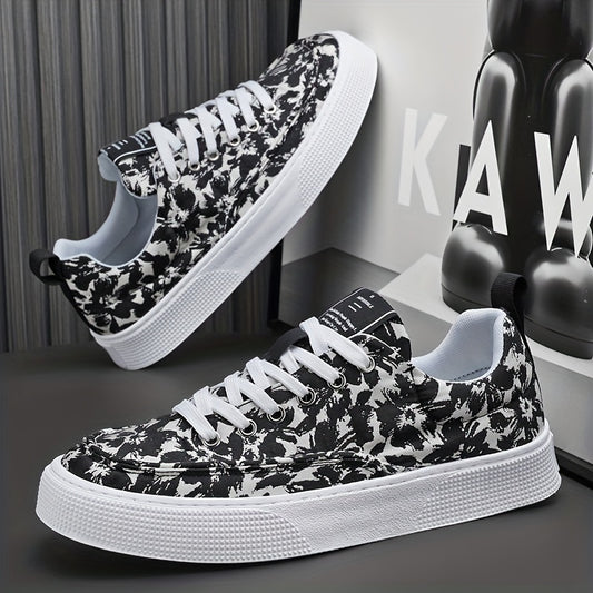 Men's Lace up Canvas Sneakers Casual Walking Shoes