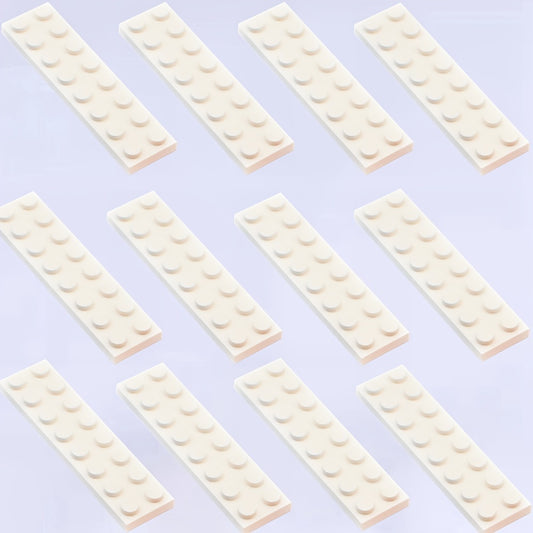 12pcs Building Blocks 2x8 Low Wall Bricks Farm Garden Character