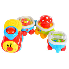Kids' Track Building Blocks Train Toys with Light Music