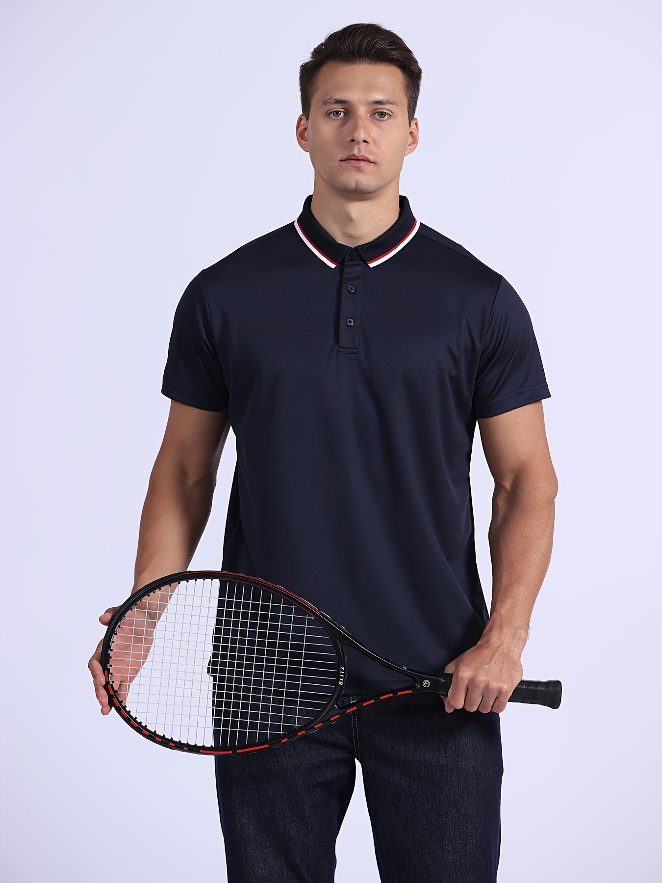 Telaleo Men's Golf Shirt Comfortable & Breathable for Business & Summer