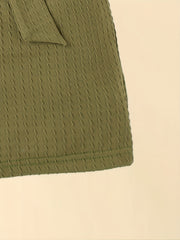 Girl's Back Buckle Jumpsuit with Belt - Summer Clothes