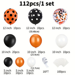 112pcs Halloween Balloon Chain Set DIY Eyeball Decoration Supplies