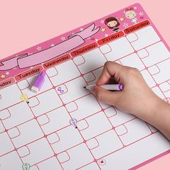 Magnetic Monthly Planner Whiteboard for Fridge