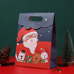 4pcs Christmas Gift Bag Candy Cookie Snack Packaging Paper Bag