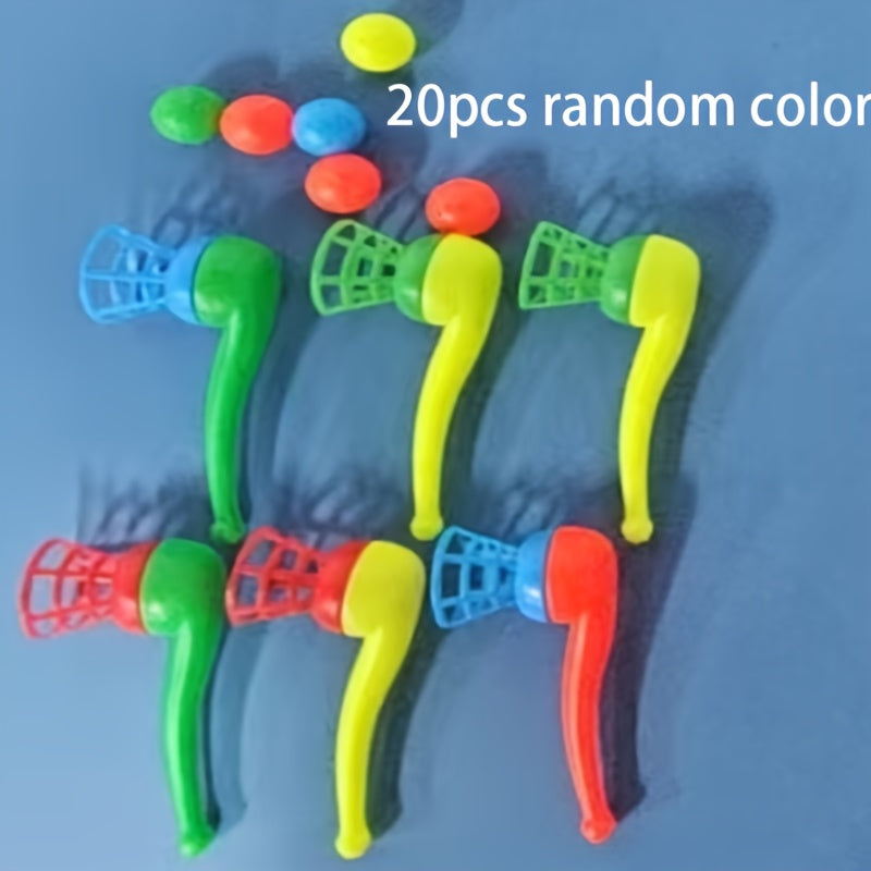 Durable Plastic Balloon Blowing Tubes for Outdoor Lung Exercise & Party Games