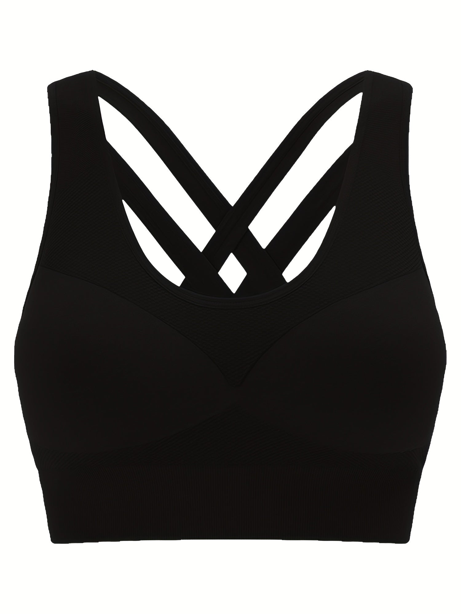  Seamless Criss Cross Back Tank Bra
