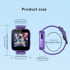 ERUN Kids Smartwatch Silicone Strap Dual Cameras Touchscreen USB Rechargeable