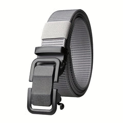 Men's Outdoor Training Belt Nylon Webbing Metal Buckle Work Belt