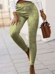  High Rise Stretch Skinny Trousers