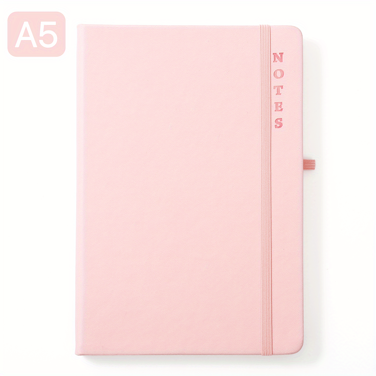 A5 Ruled Notebook w/ Pen Holder 80 Sheets Multiple Colors