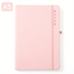 A5 Ruled Notebook w/ Pen Holder 80 Sheets Multiple Colors