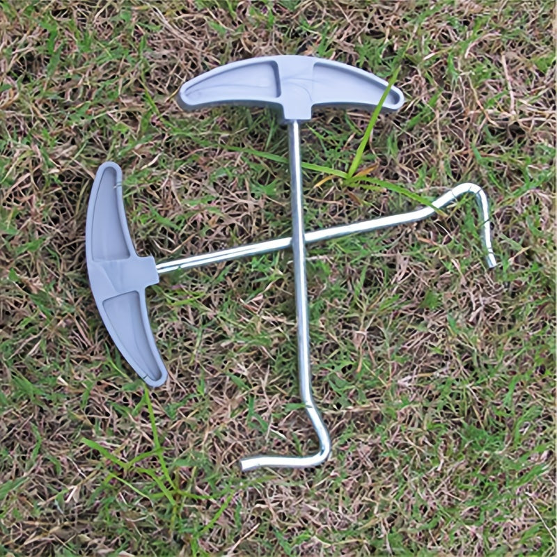 Tent Peg Extractor Ground Hook Remover Comfort Grip Camping Outdoors