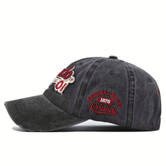 Vintage Baseball Cap 3D Embroidered Alphabet Men Women Duck Cap