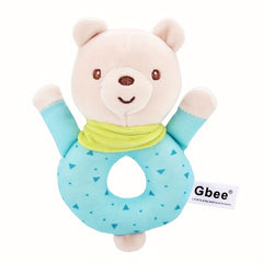 Soft Cartoon Rabbit Plush Doll Rattle Baby Toy Red