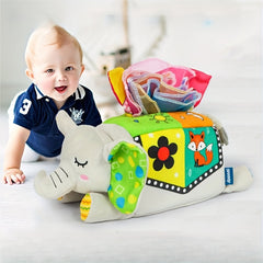 Cute Animal Tissue Box for Baby Finger Exercise