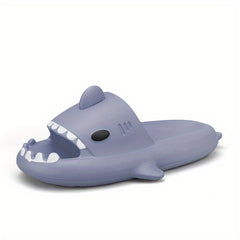 Men's Shark Pillow Slides Non Slip Slippers for Indoor Outdoor Beach Shower