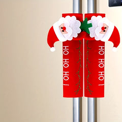 Christmas Santa Claus Fridge Handle Cover
