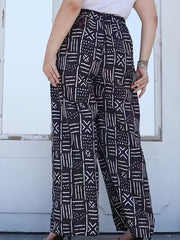  High Rise Wide Leg Trousers With Pockets