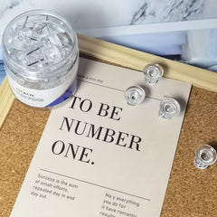 30 Clear Large Push Pins for Cork Board Bulletin Board Wall Thumb Tacks Long