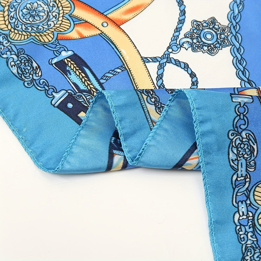Silk Neckerchief Scarf Head Wrap Headband Bag Handle Charm