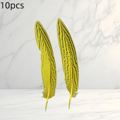 10pcs Boho Style Feather Headbands for Women Breathable Polyester Fiber