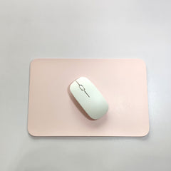 Small Faux Leather Mouse Pad - Waterproof Desk Pad