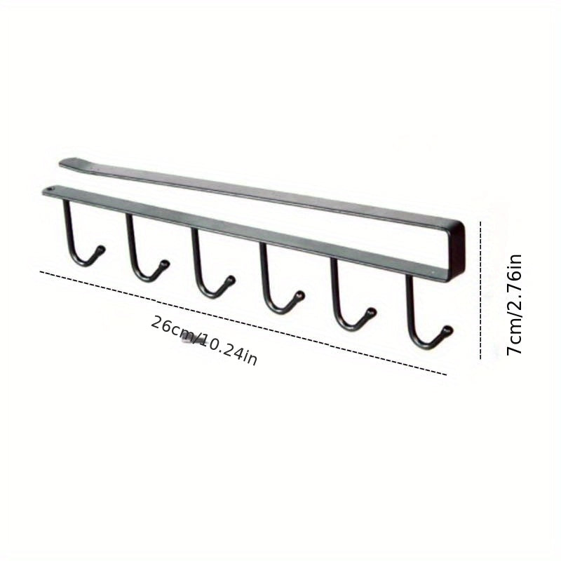 Multifunctional Kitchen Hook Under Cabinet Hanging Rack Storage Hook