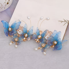 Butterfly Tassel Hanfu Headdress Wedding Accessories