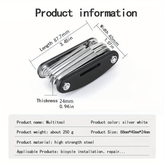 15 in 1 Wrench Set Bicycle Tire Repair Tool Multifunctional Folding Car Repair